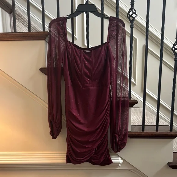 Speechless | Dresses | Speechless Burgundy Mini Homecoming Dress Size  Medium | Poshmark